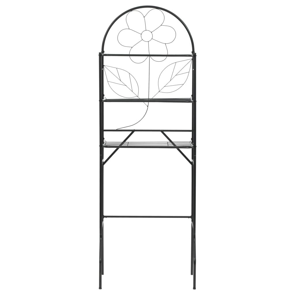 Scaffale da Bagno Nero 60x33x174 cm vidaXL