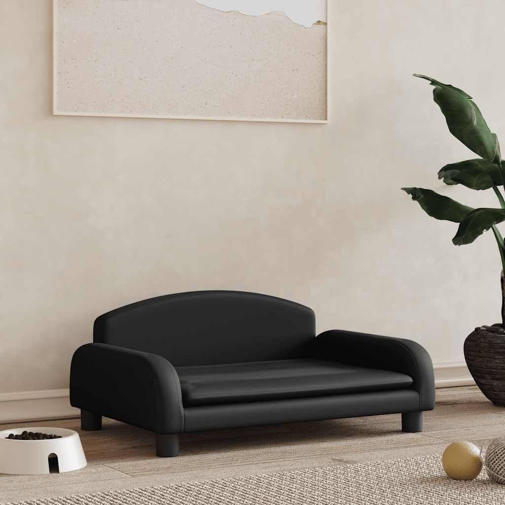 Lettino per Cani Nero 70x45x30 cm in Similpelle vidaXL