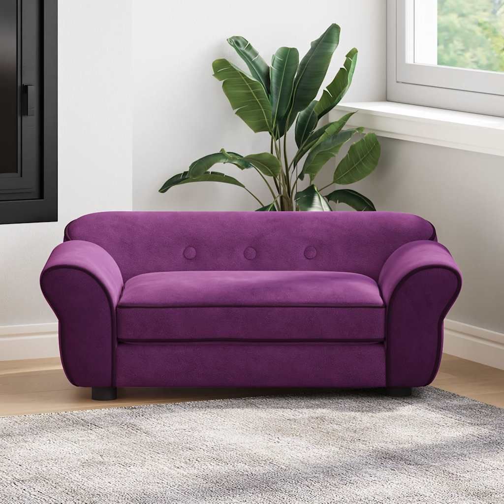Divano per Cani Borgogna 72x45x30 cm in Peluche vidaXL