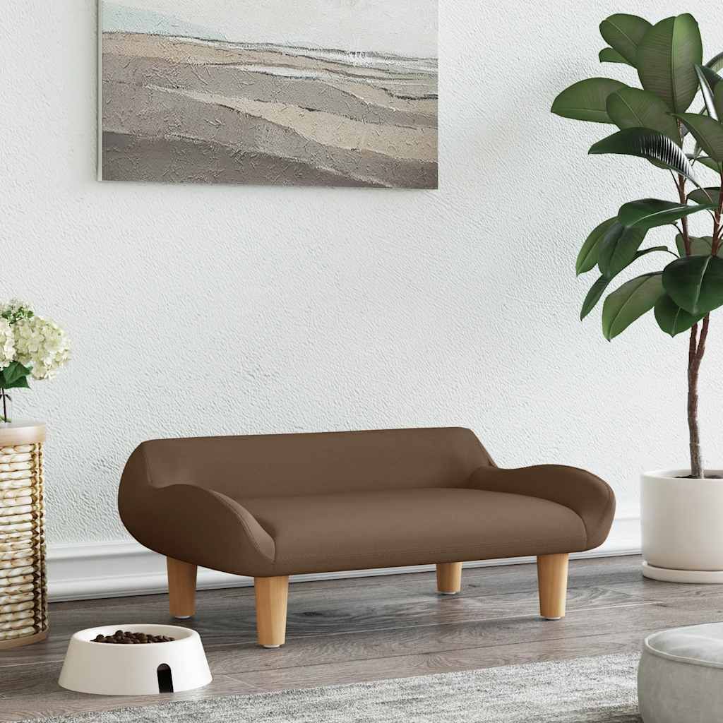 Lettino per Cani Marrone 70x40x24 cm in Tessuto vidaXL