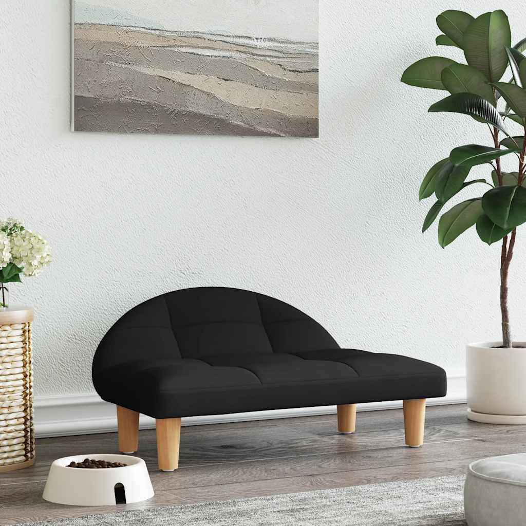 Lettino per Cani Nero 70x52x30 cm in Tessuto vidaXL