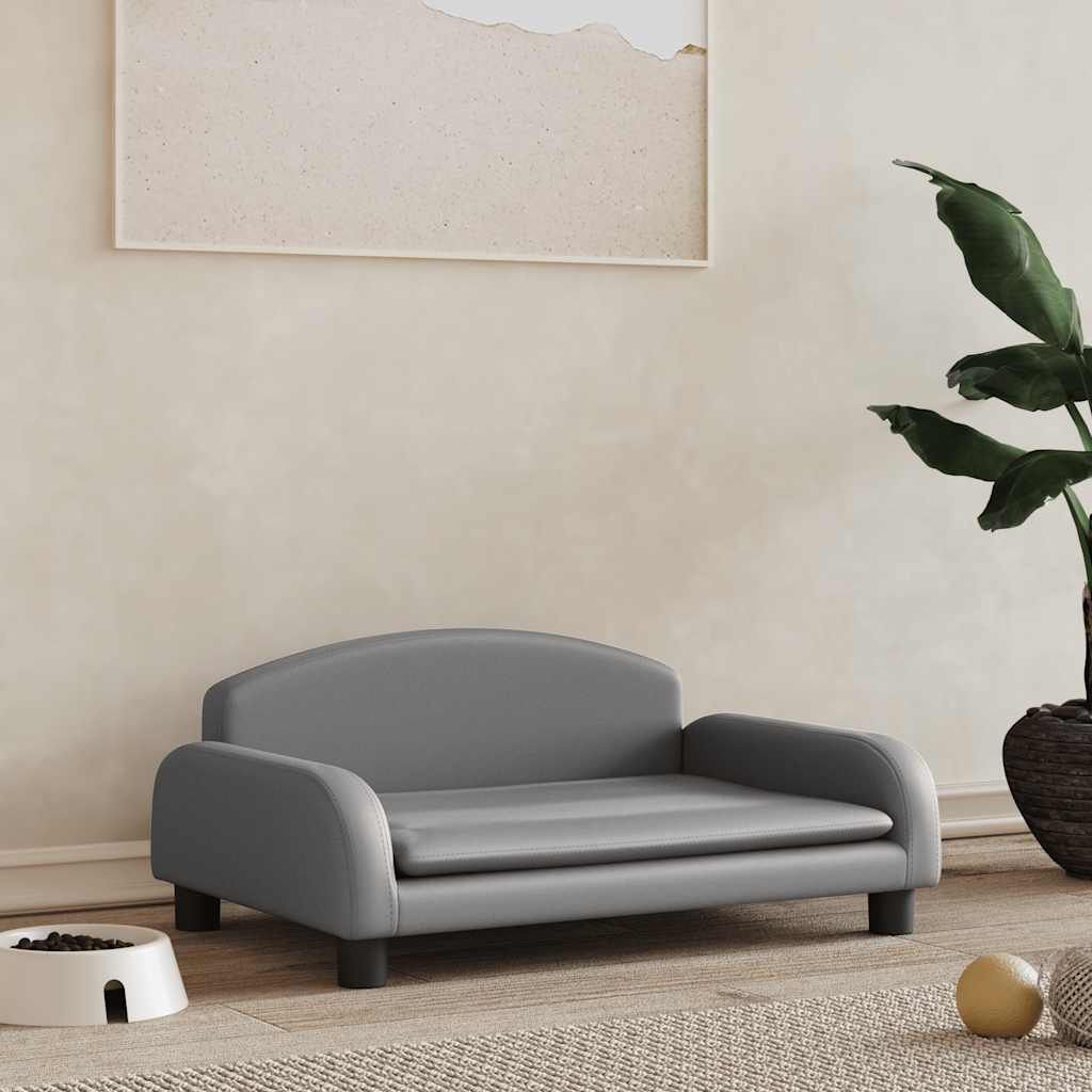 Lettino per Cani Grigio 70x45x30 cm in Similpelle vidaXL