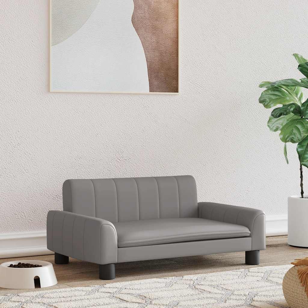 Lettino per Cani Grigio 70x45x30 cm in Similpelle vidaXL