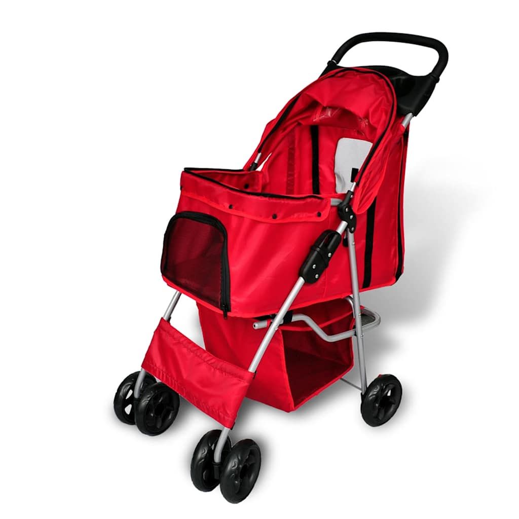 Passeggino per Cani Rosso vidaXL