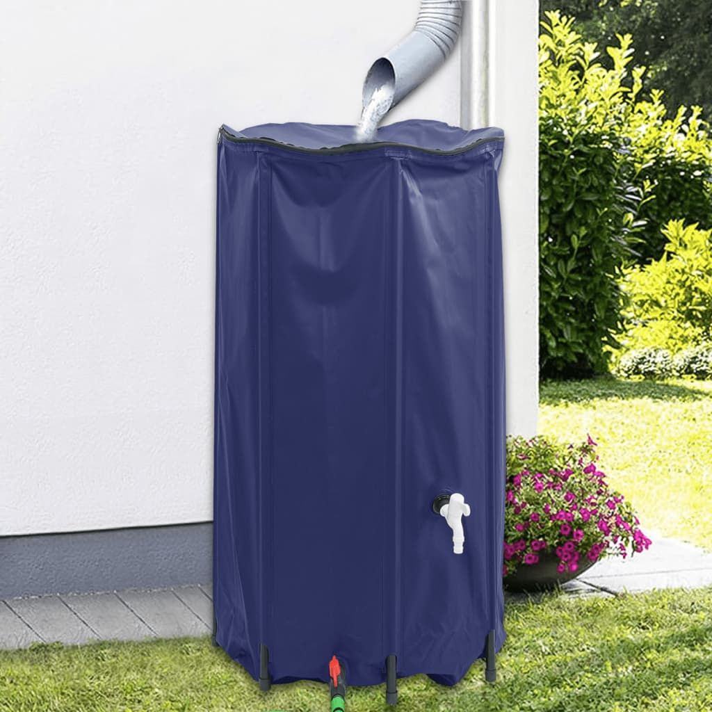 Serbatoio Acqua con Rubinetto Pieghevole 380 L in PVC vidaXL