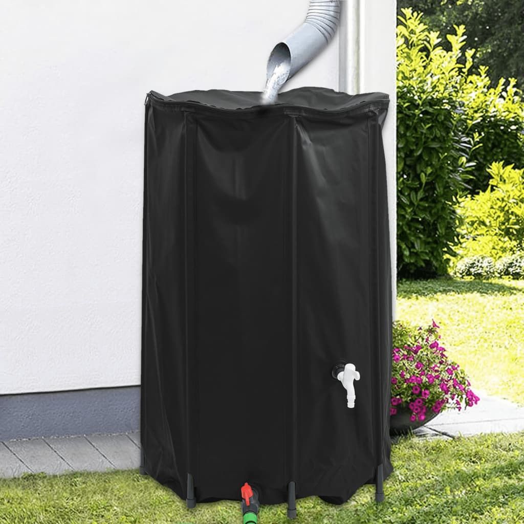 Serbatoio Acqua con Rubinetto Pieghevole 500 L in PVC vidaXL