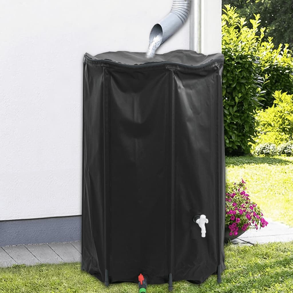 Serbatoio Acqua con Rubinetto Pieghevole 1000 L in PVC vidaXL