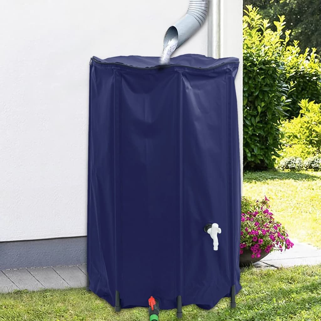 Serbatoio Acqua con Rubinetto Pieghevole 500 L in PVC vidaXL