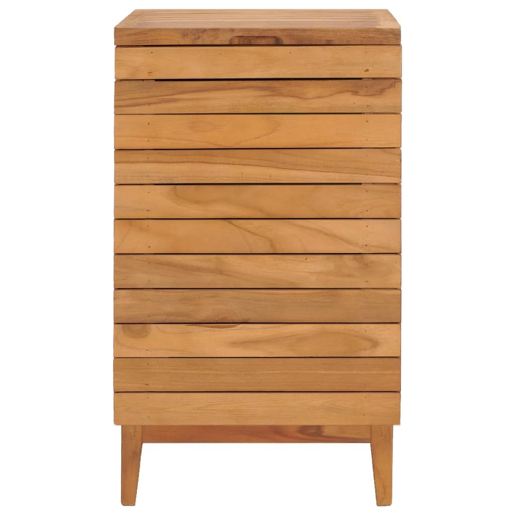 Cesto Portabiancheria 40x40x70 cm in Massello di Teak vidaXL