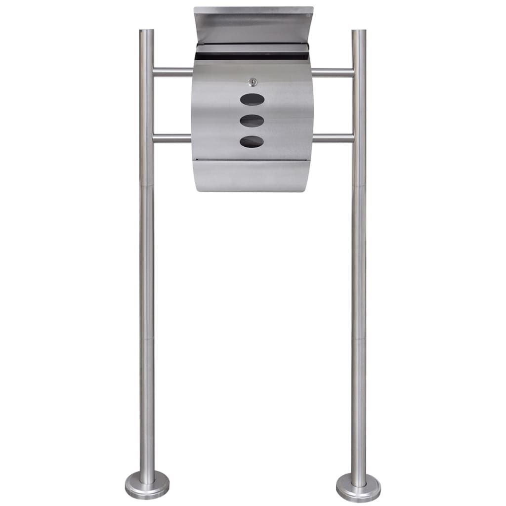 Casetta della Posta con Supporto in Acciaio Inox vidaXL
