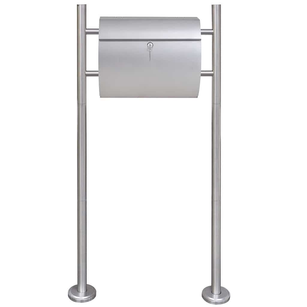 Casetta della Posta con Supporto in Acciaio Inox vidaXL