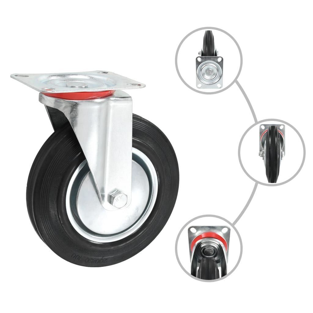 Ruote Girevoli 8 pz 200 mm vidaXL