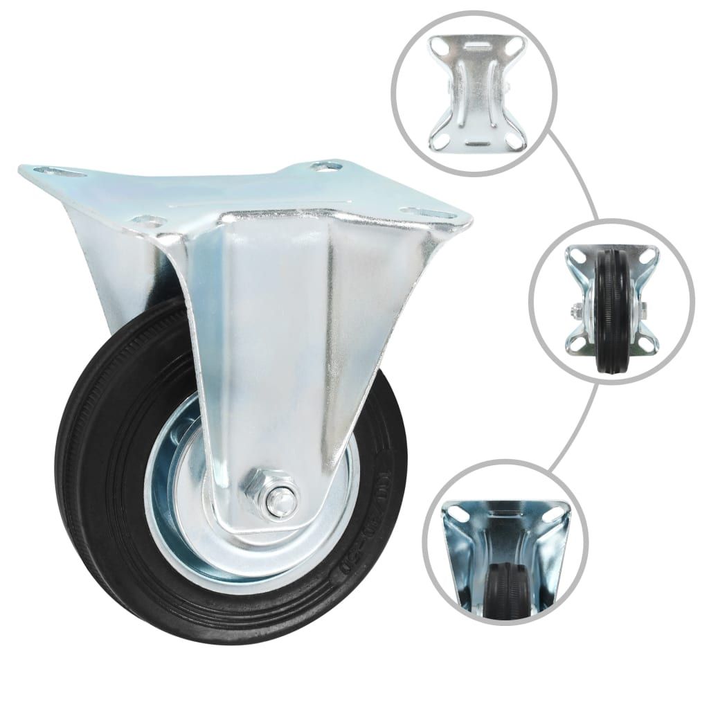 Rotelle Fisse 8 pz 100 mm vidaXL