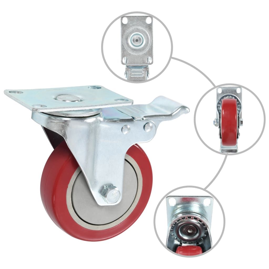 Ruote Girevoli 32 pz 100 mm vidaXL
