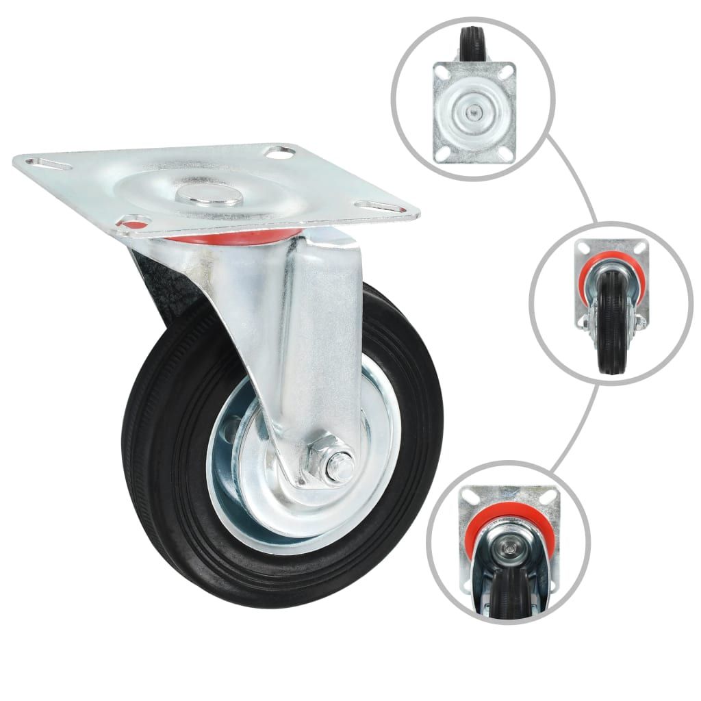 Rotelle Girevoli 4 pz 100 mm vidaXL