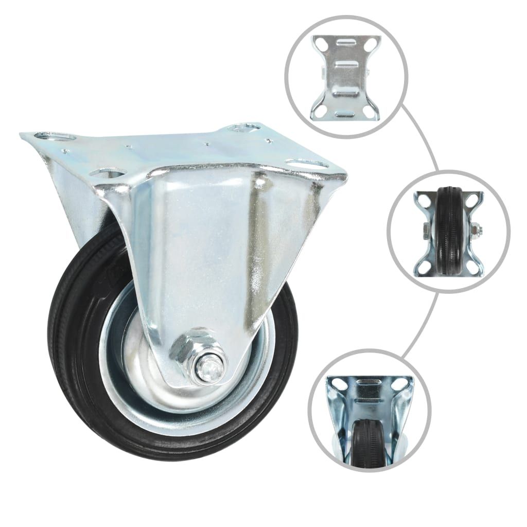 Rotelle Fisse 24 pz 75 mm vidaXL