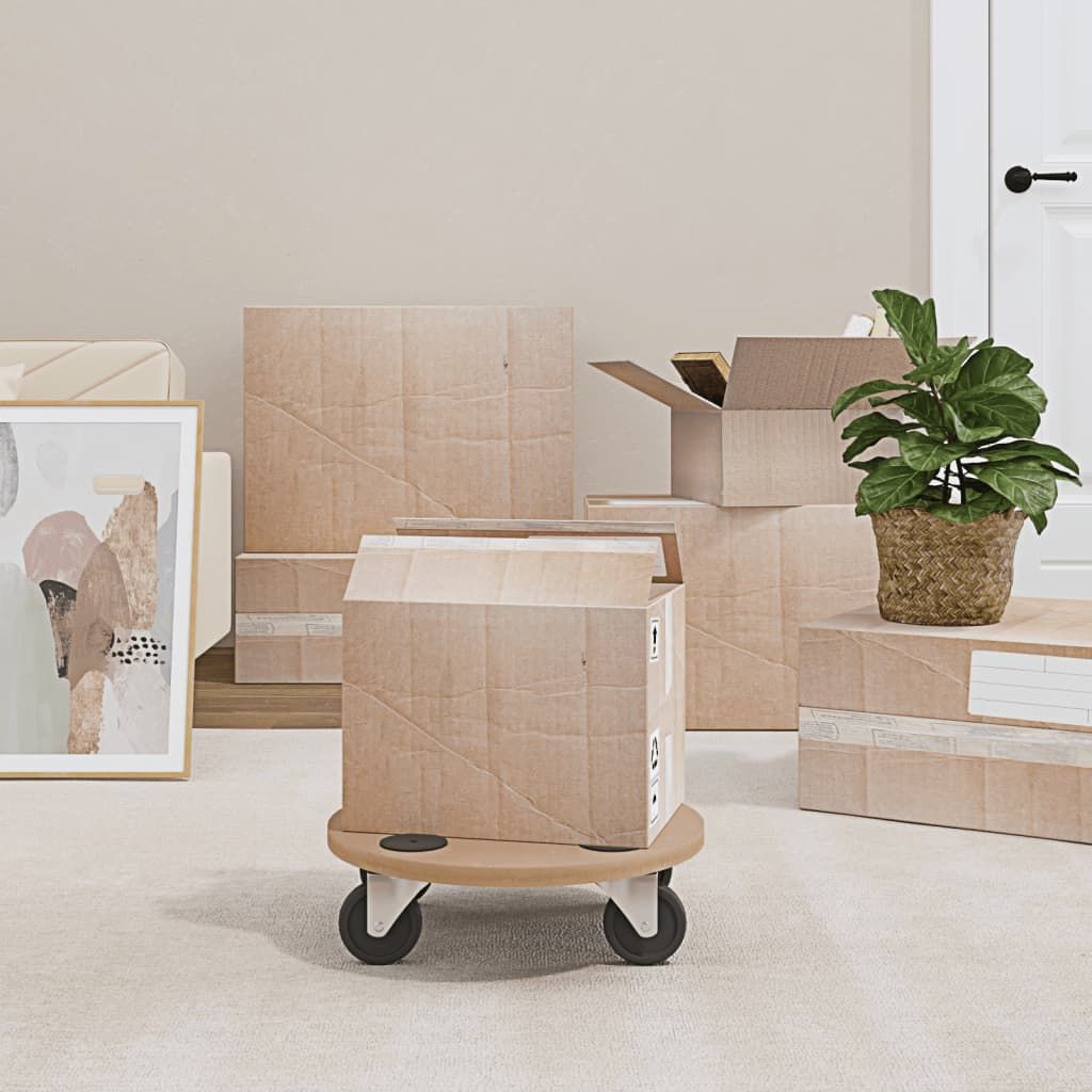 Pedane 2 pz Rotonde in Legno Multistrato vidaXL