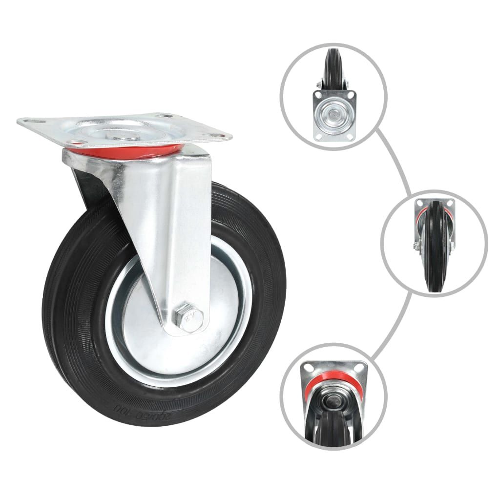 Ruote Girevoli 12 pz 200 mm vidaXL