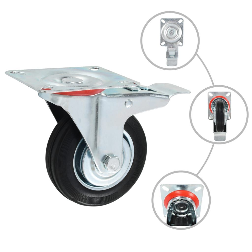 Ruote Girevoli 24 pz 100 mm vidaXL