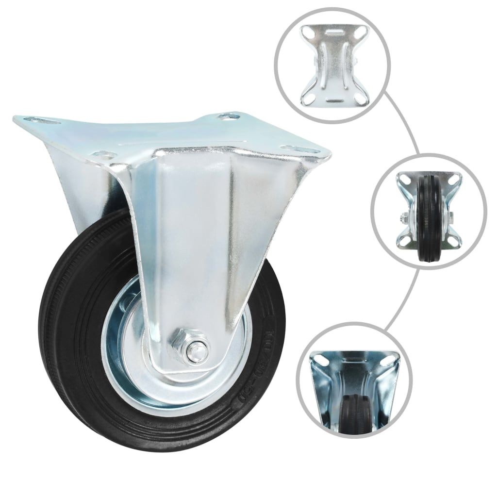 Rotelle Fisse 12 pz 100 mm vidaXL