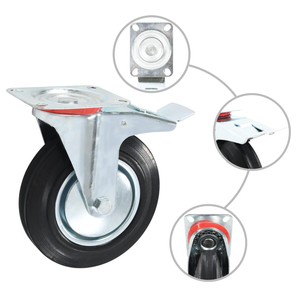 Ruote Girevoli 12 pz 200 mm vidaXL