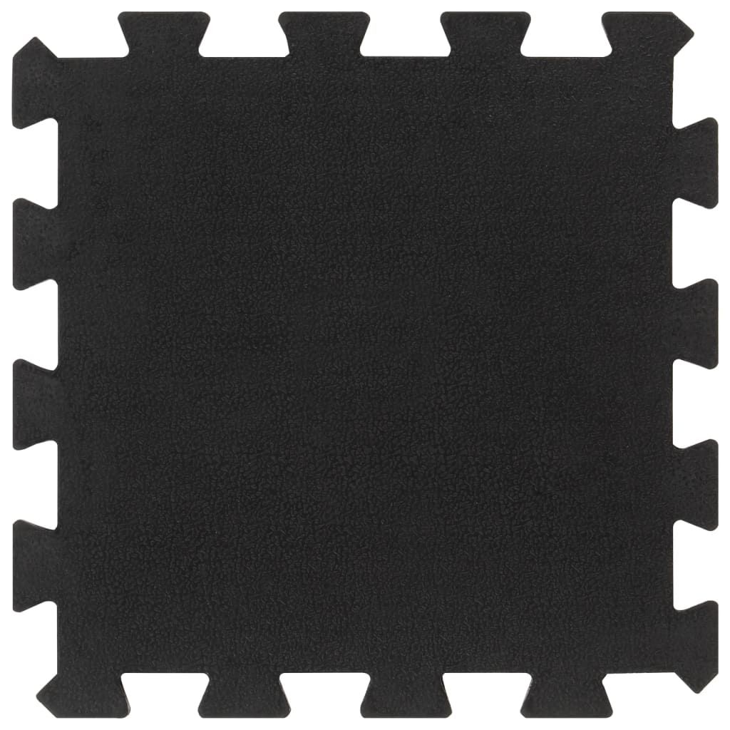 Piastrelle per Pavimenti in Gomma 9 pz Nere 16 mm 30x30 cm vidaXL