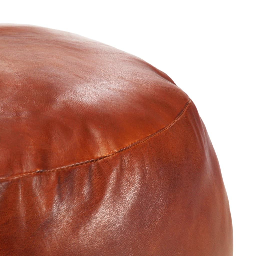 Pouf Tanno 60x30 cm in Vera Pelle di Capra vidaXL