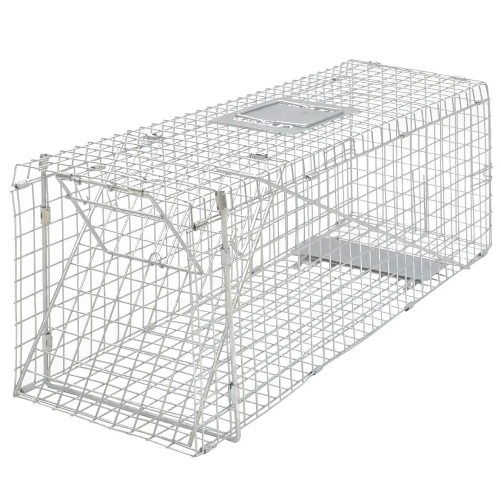 Trappola per animali vivi zincata 80 cm vidaXL