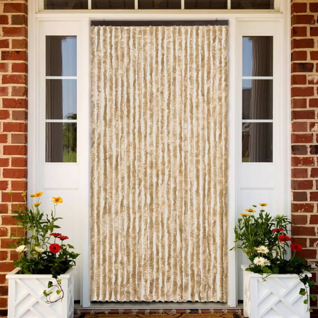 Zanzariera Beige 100x220 cm Ciniglia vidaXL