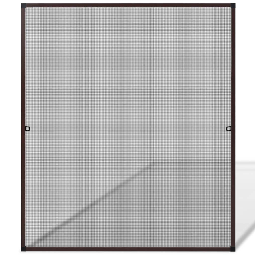 Zanzariera marrone per finestre 130 x 150 cm vidaXL