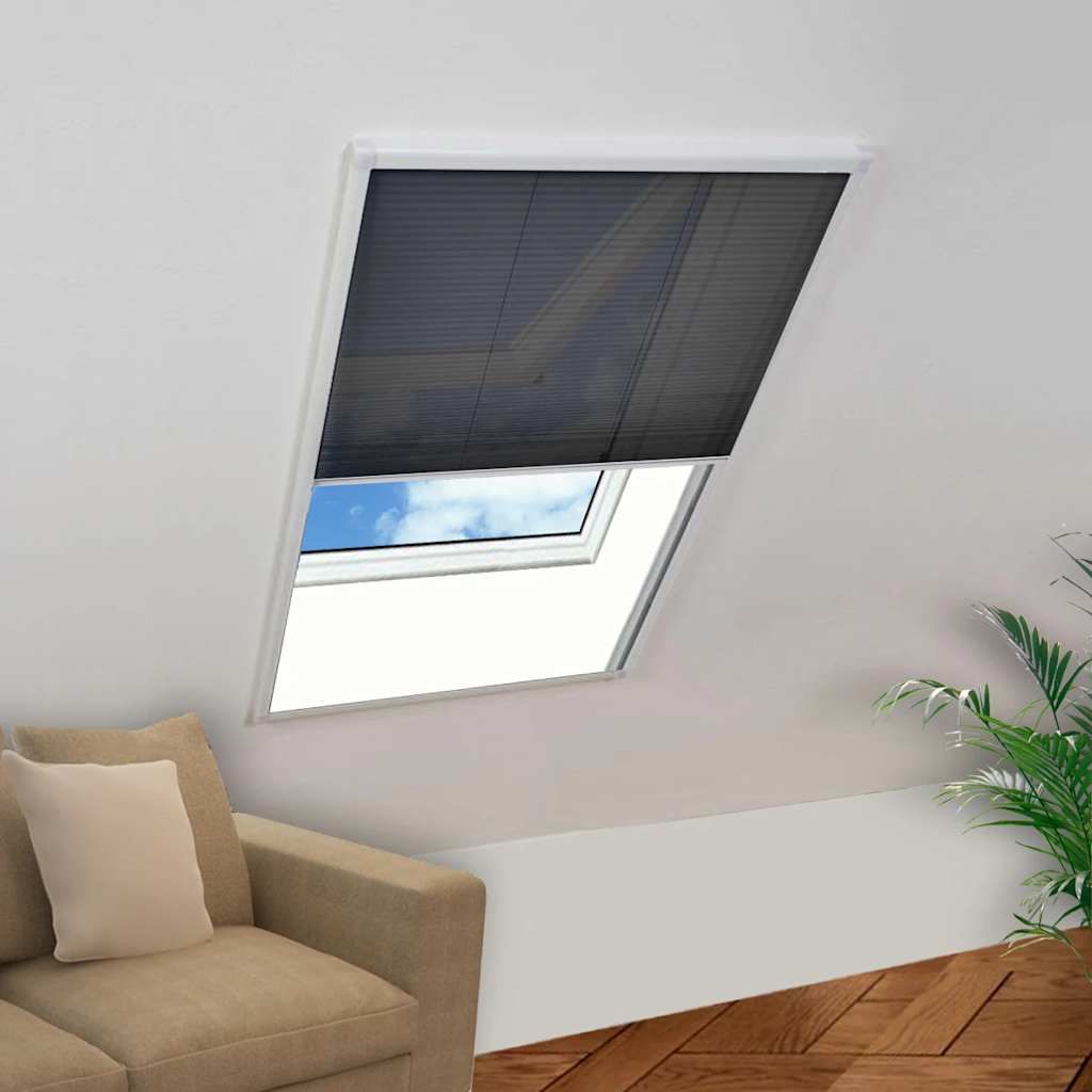 Zanzariera Plissettata per Finestre in Alluminio 60x80 cm vidaXL
