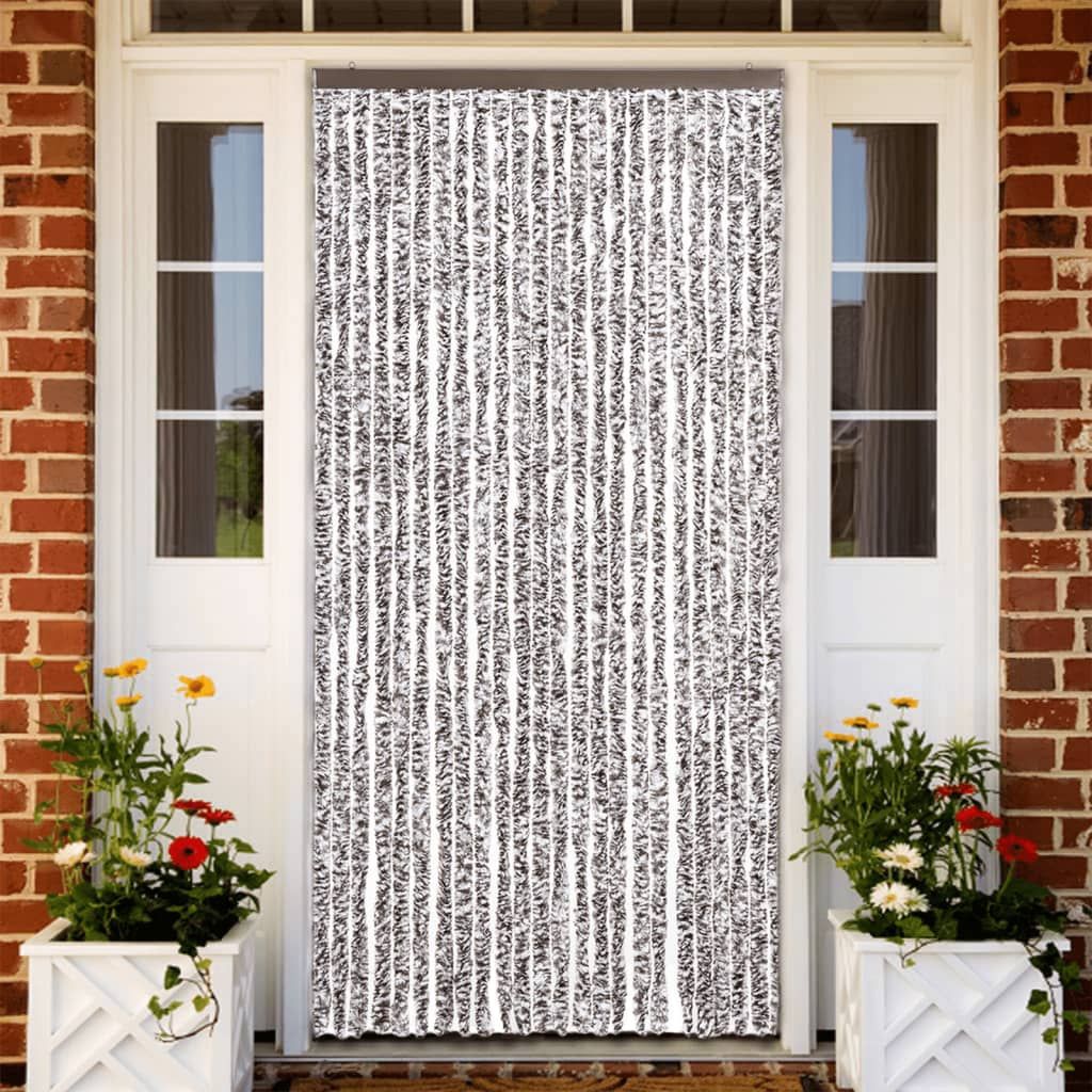 Zanzariera Marrone e Beige 100x220 cm Ciniglia vidaXL