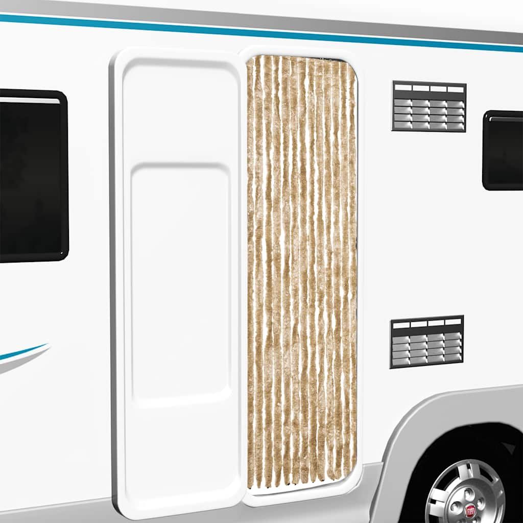Zanzariera Beige 56x185 cm Ciniglia vidaXL