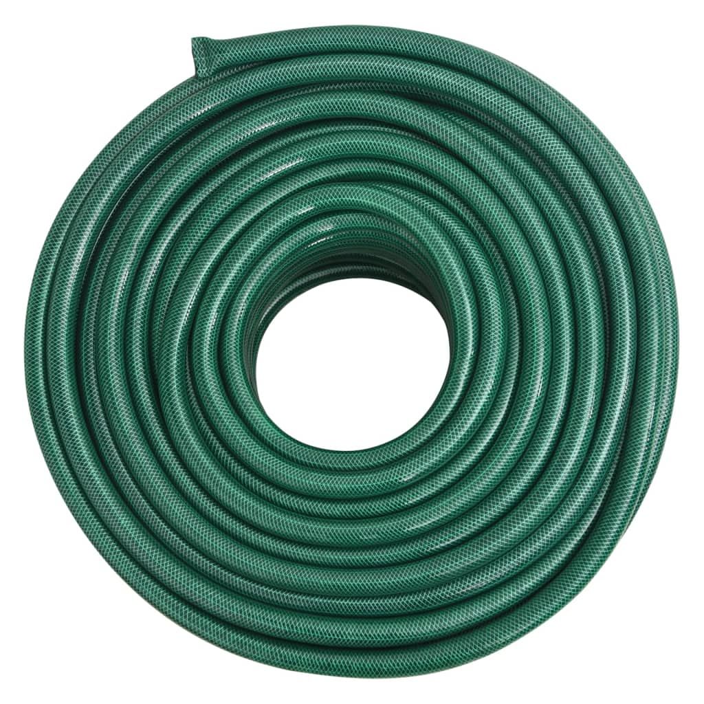 Tubo d'Aria Verde 1" 100 m in PVC vidaXL