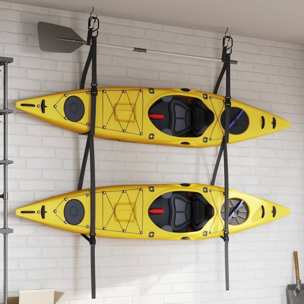 Cinghie Doppie per Riporre il Kayak con Clip per Pagaia 50 kg vidaXL