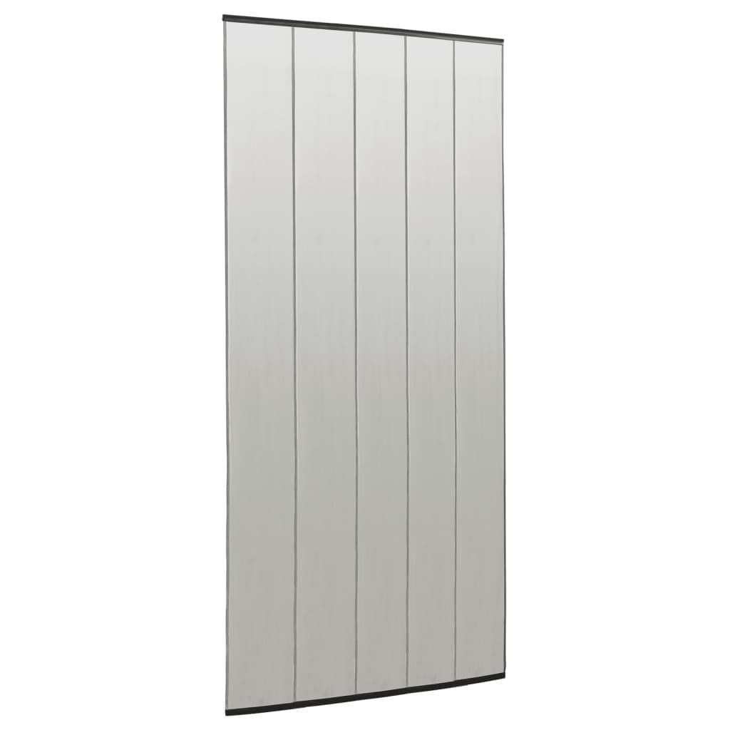 Zanzariera per Porta con 5 Sezioni a Rete Nera 120x240 cm vidaXL
