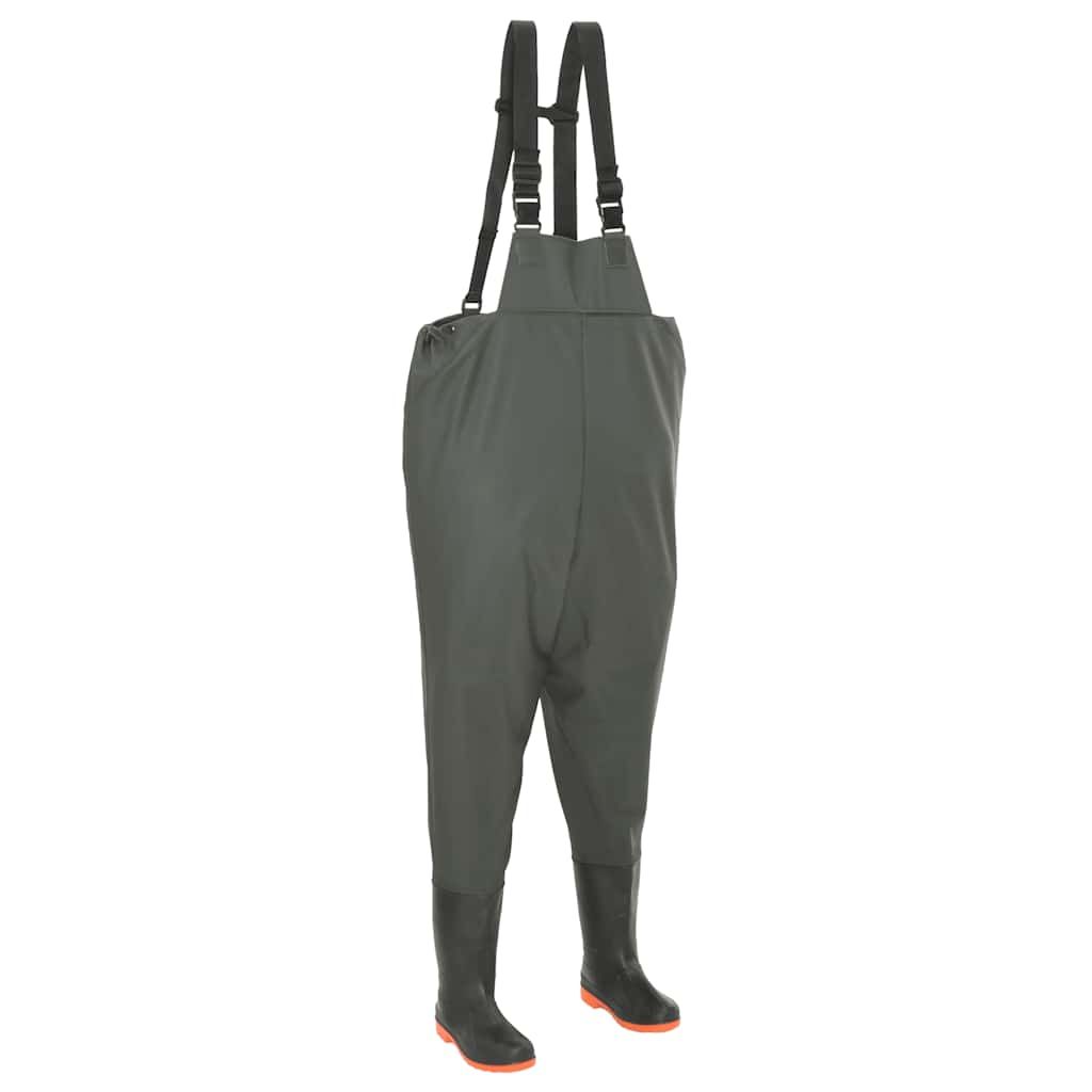 Pantaloni Impermeabili con Stivali Verdi Taglia 38 vidaXL