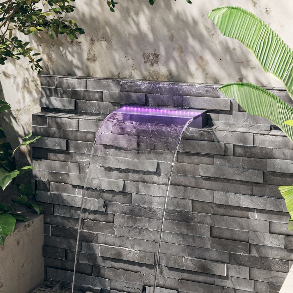 Sfioratore a Cascata con LED RGB Acrilico 45 cm vidaXL