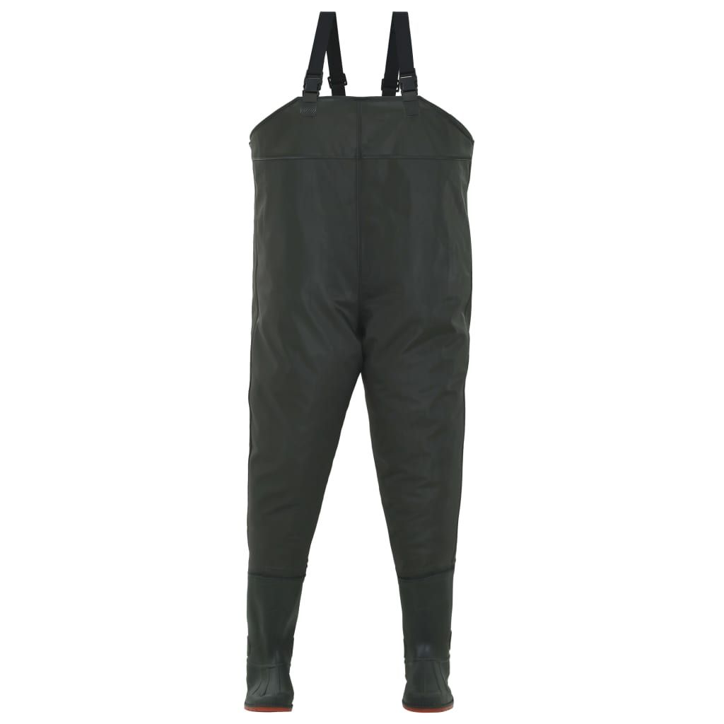 Pantaloni Impermeabili con Stivali Verdi Taglia 45 vidaXL
