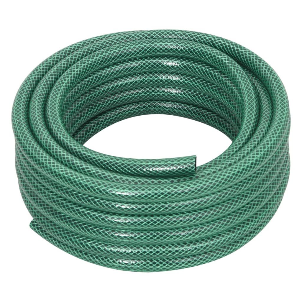 Set Tubo da Giardino con Raccordi Verde 0,5" 30 m in PVC vidaXL