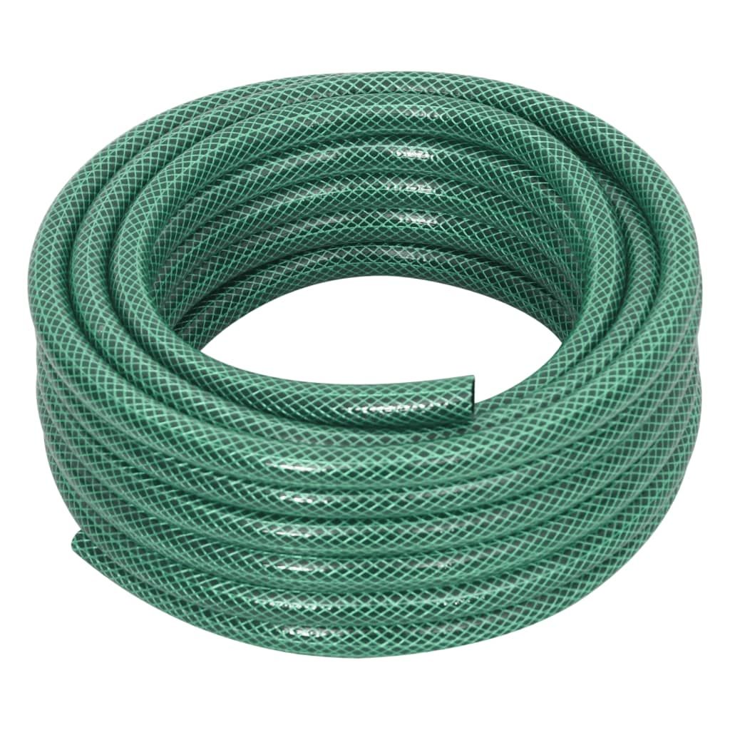 Set Tubo da Giardino con Raccordi Verde 0,5" 10 m in PVC vidaXL