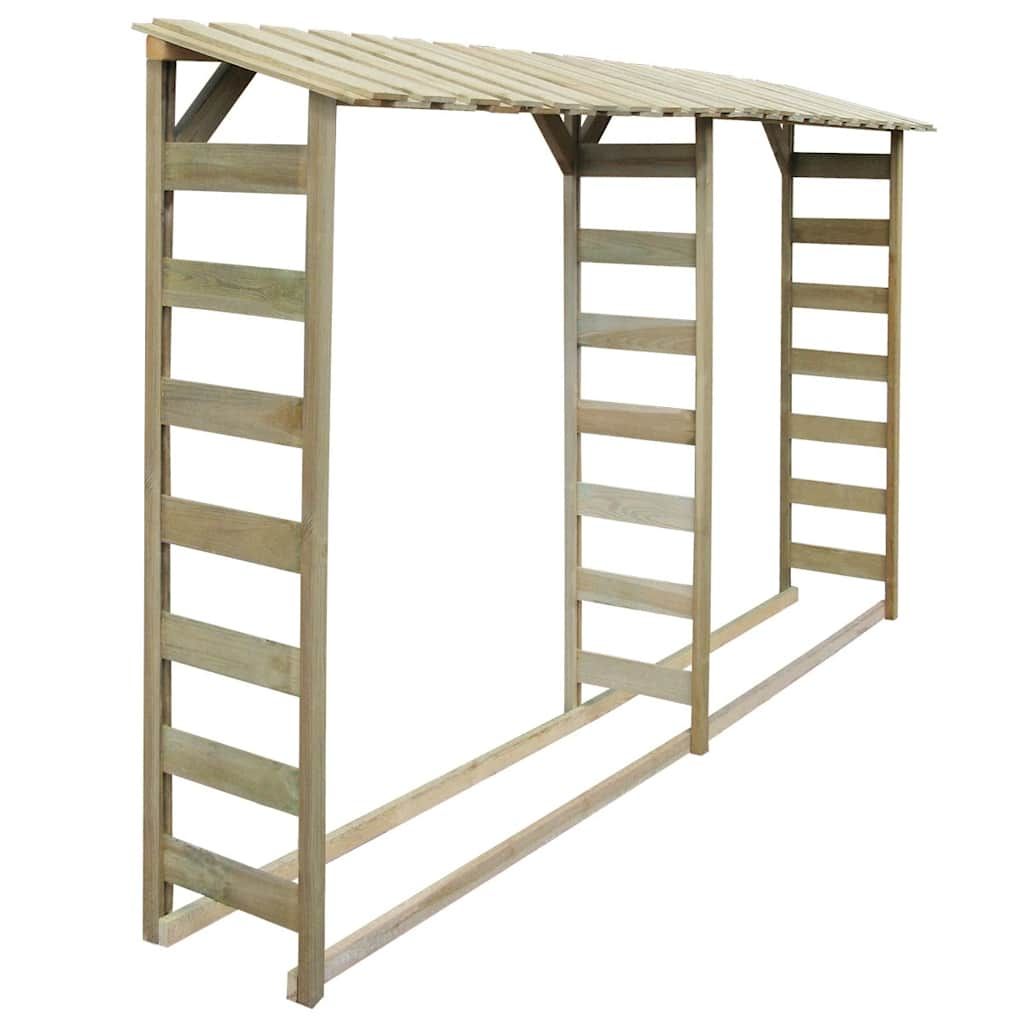 Capannone per Legname 300x44x176cm Legno Pino Impregnato vidaXL