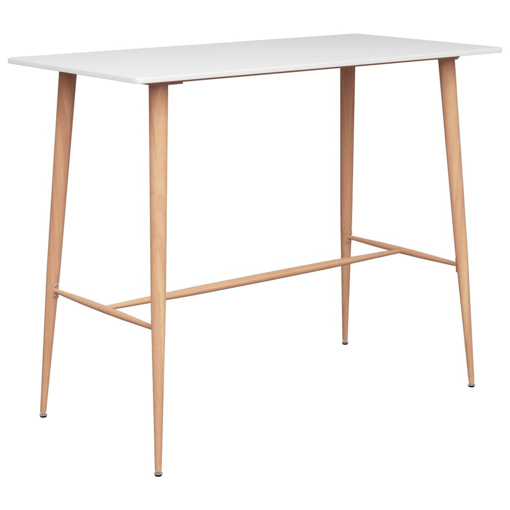 Set da Bar 7 pz Bianco e Nero vidaXL