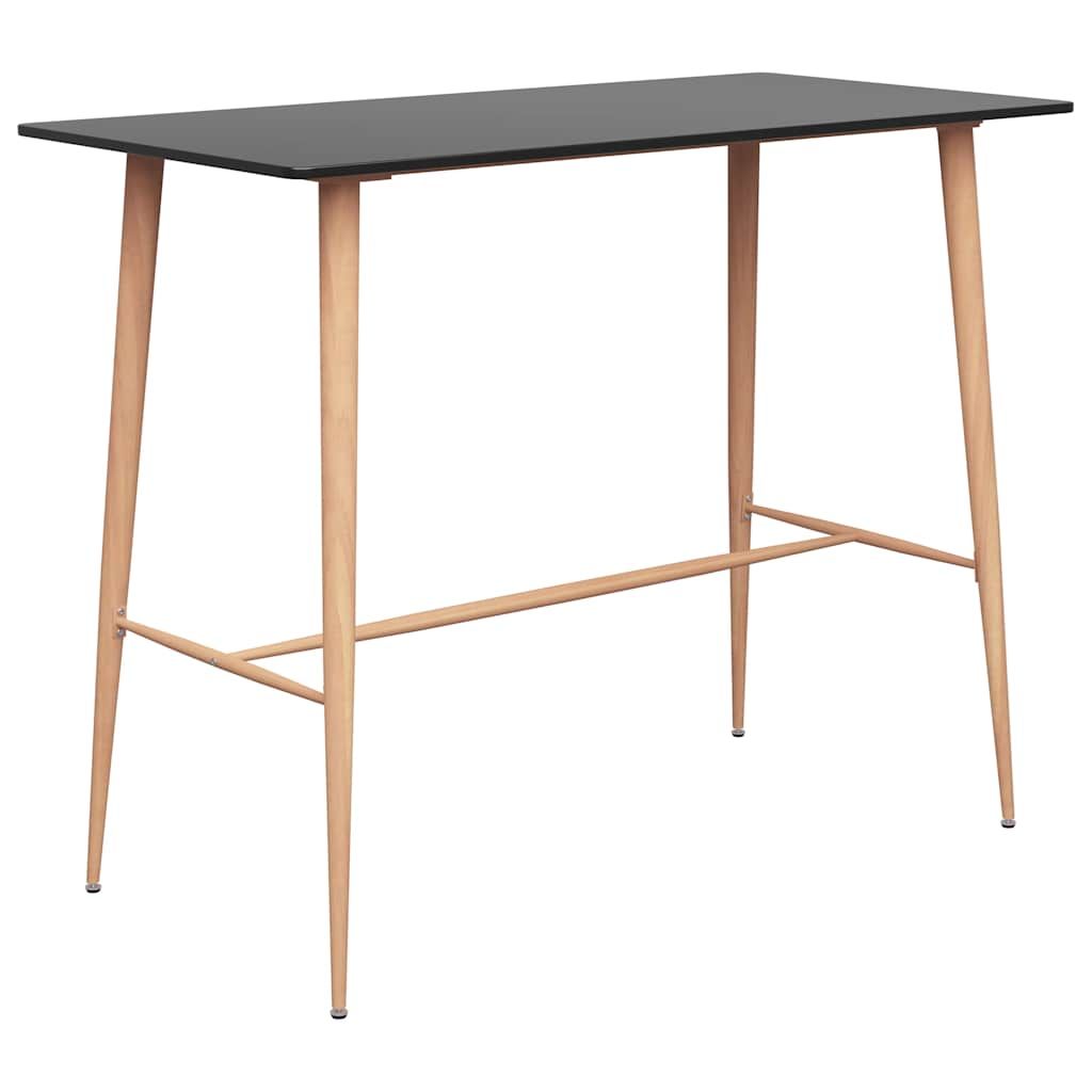 Set da Bar 7 pz Nero vidaXL