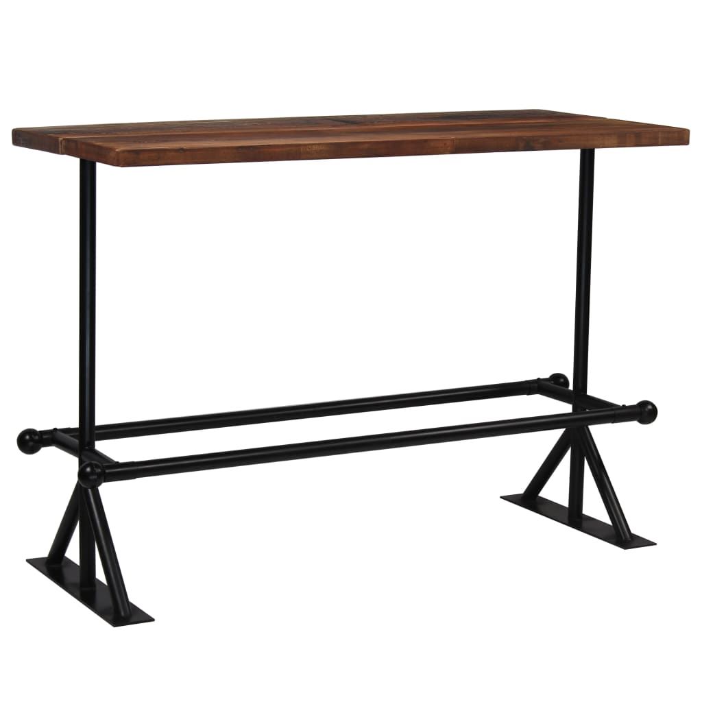 Set da Bar 7 pz in Legno Massello di Recupero vidaXL