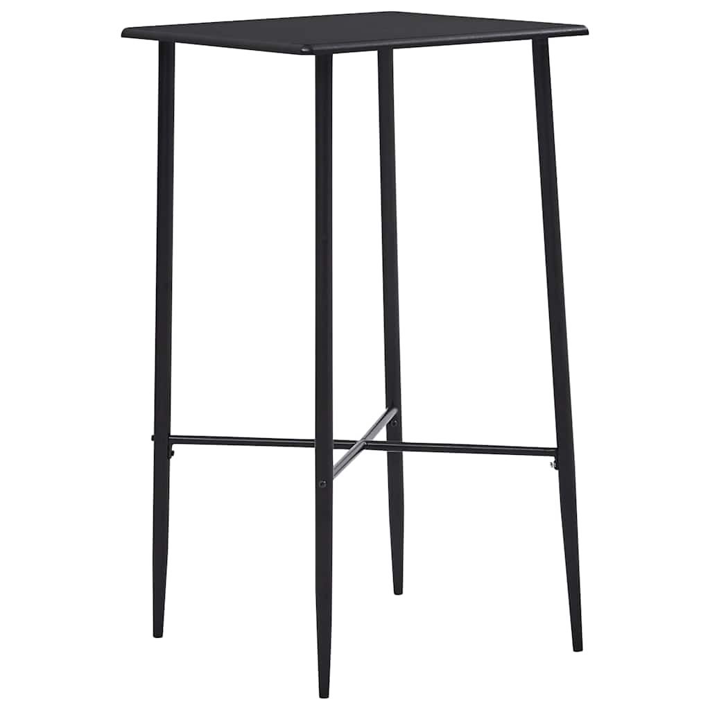 Set da Bar 3 pz in Tessuto Nero vidaXL