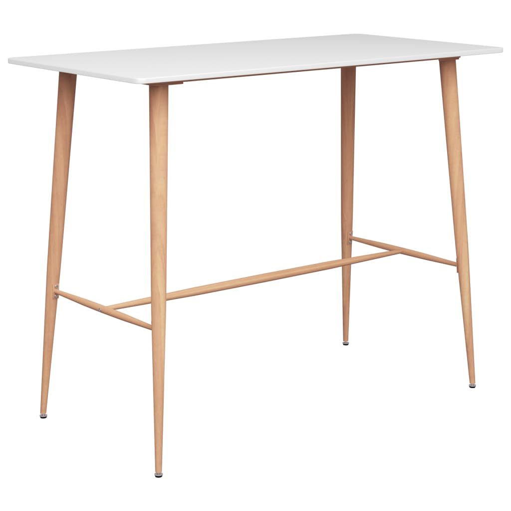 Set da Bar 5 pz Bianco e Grigio vidaXL