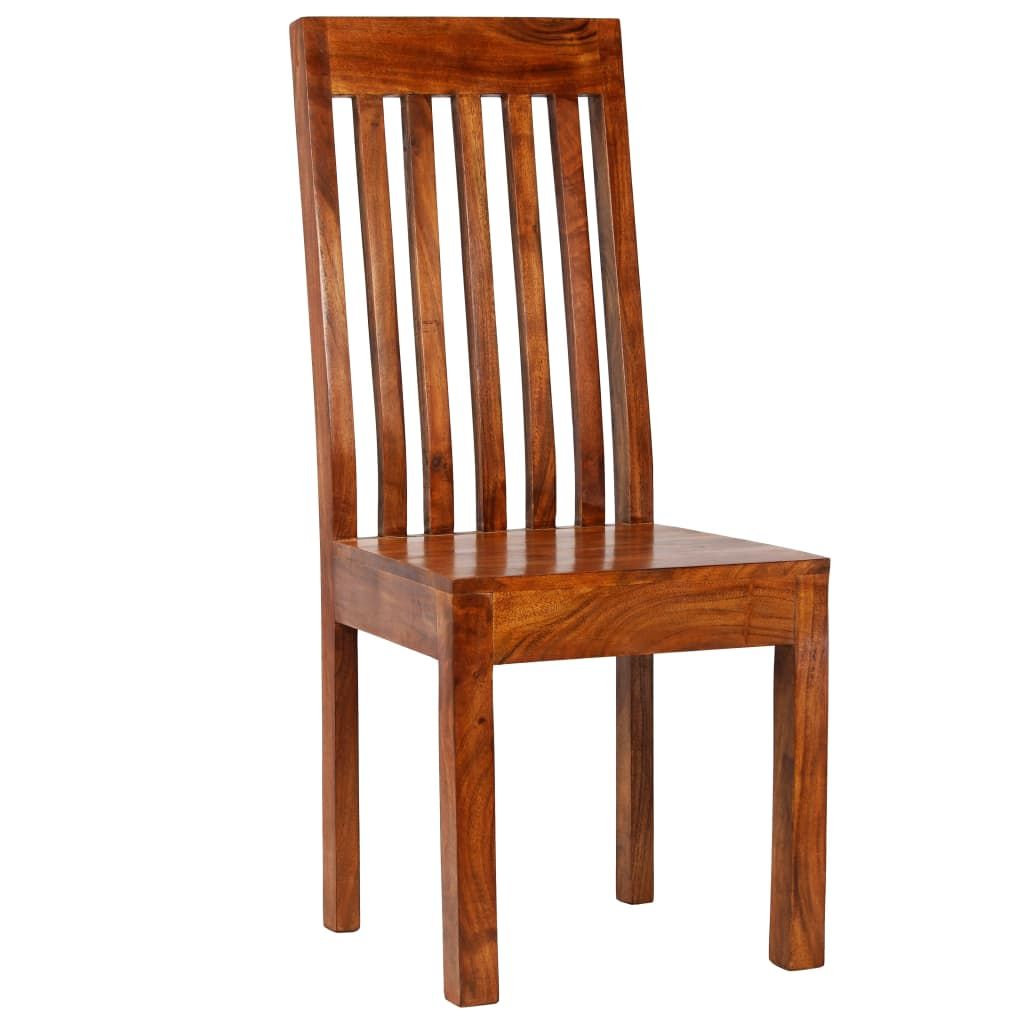 Set Tavolo da Pranzo 7 pz Legno Massello di Acacia e Mango vidaXL