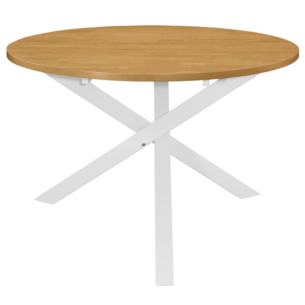 Set per Sala da Pranzo 5 pz in MDF Bianco vidaXL