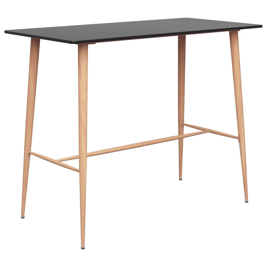 Set da Bar 5 pz Nero e Bianco vidaXL